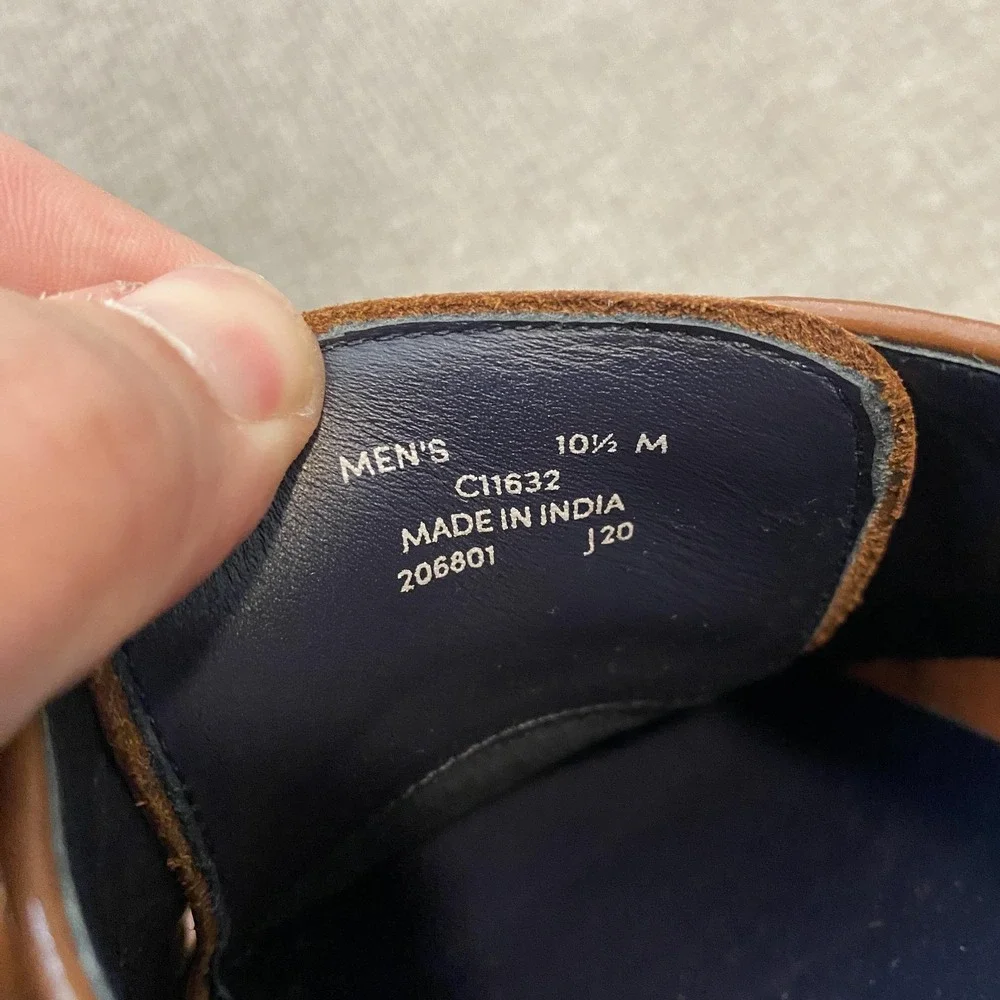 Cole Haan Shoes Mens Size 10.5 M Brown Leather Cap Toe Derby Dress C11632